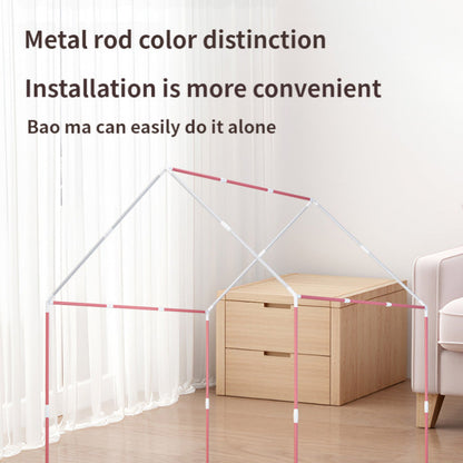 Cort de Joacă Roz pentru Copii – 120x105x128 cm, Spațios, Rezistent, Ușor de Montat, Pentru Interior și Exterior