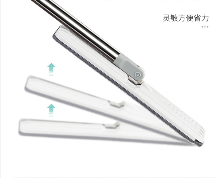 Mop profesional cu găleată 2 compartimente (spălare + uscare), sistem stoarcere automată + 2 rezerve microfibră , mop plat telescopic inox