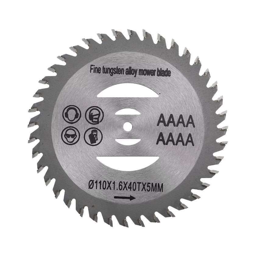 Disc motocoasă 150mm (6"), 40 dinți carbură tungsten, lamă metalică rezistentă, compatibil universal pentru iarbă, buruieni și vegetație deasă