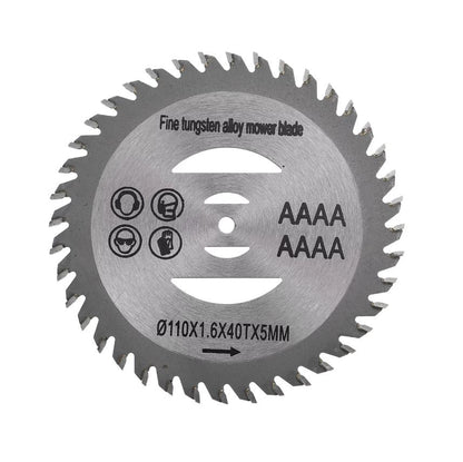 Disc motocoasă 150mm (6"), 40 dinți carbură tungsten, lamă metalică rezistentă, compatibil universal pentru iarbă, buruieni și vegetație deasă