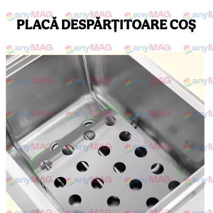 Friteuză electrică inox 6L, 2500W – profesională, puternică și durabilă