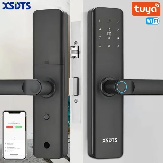Încuietoare Inteligentă Smart Door Lock cu Deblocare Biometrică și Cod