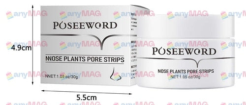 Plasturi pentru curățarea porilor Poseeword Nose Plants, 60 buc – Îndepărtarea punctelor negre și excesului de sebum