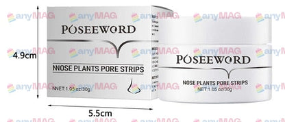 Plasturi pentru curățarea porilor Poseeword Nose Plants, 60 buc – Îndepărtarea punctelor negre și excesului de sebum