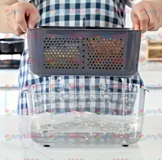 Răzătoare Multifuncțională 20 Piese - Pentru Legume și Fructe, Funcție de Caserolă, Lame din Oțel Inoxidabil, Mâner Protecție, Verde, Materiale Durabile, Non-Toxice