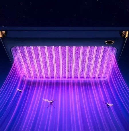 Lampă AntiȚânțari UV Reîncărcabilă Type-C – Capcană Electrică pentru Insecte, Baterie 4000mAh, Ultra-Silențioasă, IP54