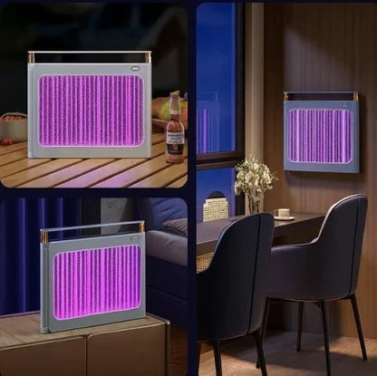 Lampă AntiȚânțari UV Reîncărcabilă Type-C – Capcană Electrică pentru Insecte, Baterie 4000mAh, Ultra-Silențioasă, IP54