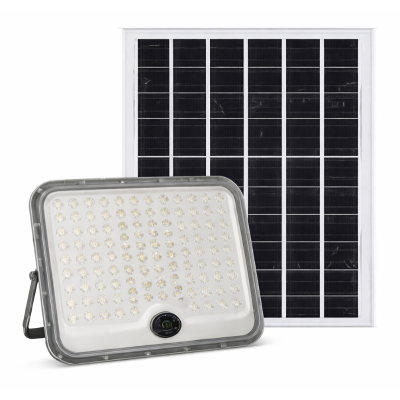 Proiector LED Solar 400W cu Panou Solar Separat și Telecomandă – Iluminare Exterior Puternică, Rezistent la Intemperii