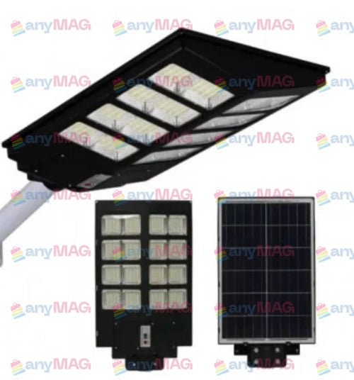 Lampă Solară LED Velora 800W – Corp Iluminat cu Panou Fotovoltaic, Suport și Telecomandă