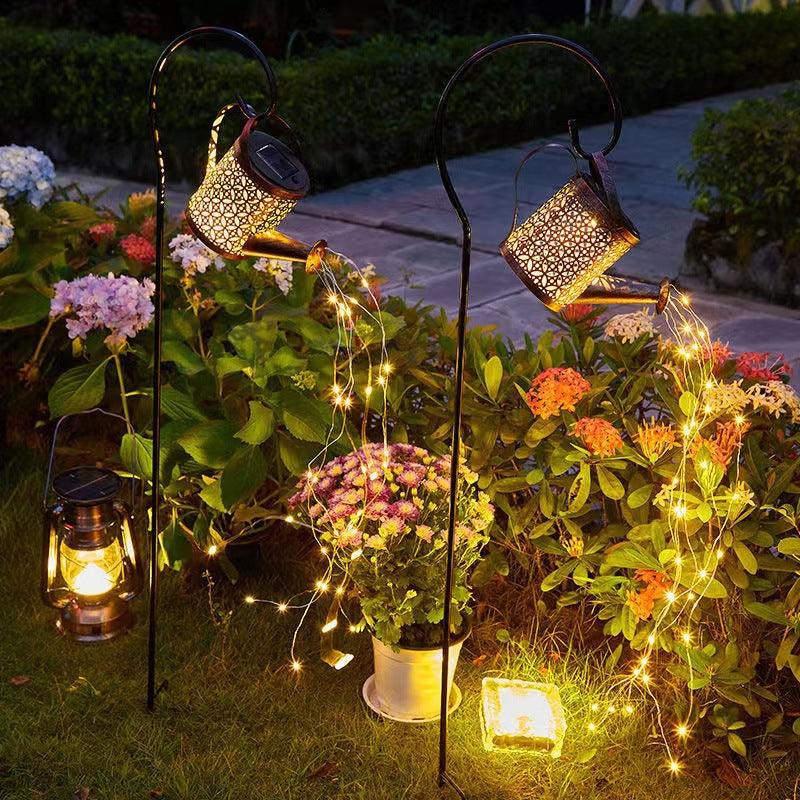 Lampa Solara Gradina Tip Stropitoare cu LED si Efect Cascada de Lumina – Decor Exterior pentru Terasa, Balcon sau Curte