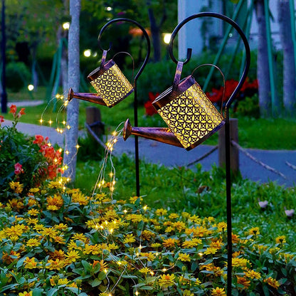 Lampa Solara Gradina Tip Stropitoare cu LED si Efect Cascada de Lumina – Decor Exterior pentru Terasa, Balcon sau Curte