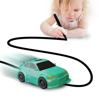 Jucărie Interactivă Mașinuță Magică cu Senzor care Urmează Linia – Set Creativ pentru Copii, Marker Inclus, 6 Modele Disponibile
