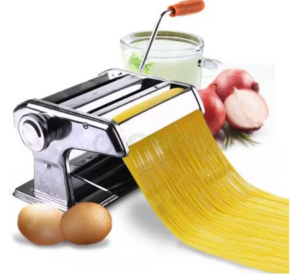 Mașină Manuală pentru Paste și Tăiței, Inox, 7 Funcții, Rola Reglabilă, 19x13 cm