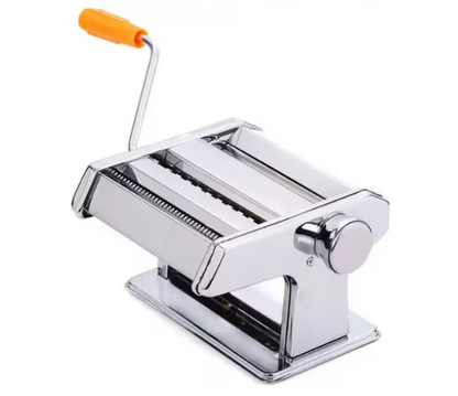 Mașină Manuală pentru Paste și Tăiței, Inox, 7 Funcții, Rola Reglabilă, 19x13 cm
