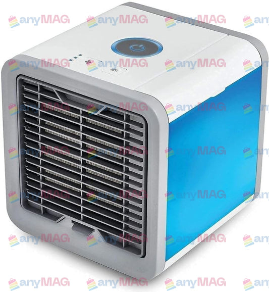 Mini Aer Condiționat Portabil 3-în-1, 3 Viteze, LED, Rezervor 750ml, 10W – Răcire, Umidificare, Purificare