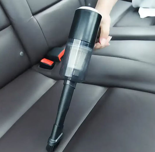 Mini Aspirator 2 în 1 Portabil, Putere 120W, Încărcare USB-C, pentru Casă și Mașină – Negru