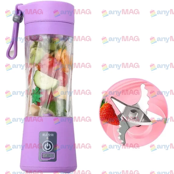 Mini Blender Portabil - Conectat prin USB, Electric, pentru Prepararea de Sucuri, Stil de Viață Sănătos, Verde, Materiale Durabile, Non-Toxic