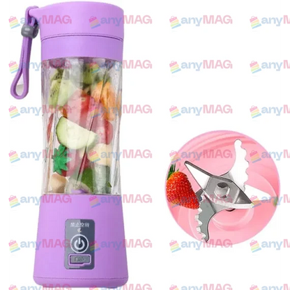 Mini Blender Portabil - Conectat prin USB, Electric, pentru Prepararea de Sucuri, Stil de Viață Sănătos, Verde, Materiale Durabile, Non-Toxic