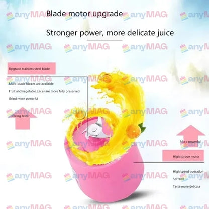 Mini Blender Portabil - Conectat prin USB, Electric, pentru Prepararea de Sucuri, Stil de Viață Sănătos, Verde, Materiale Durabile, Non-Toxic