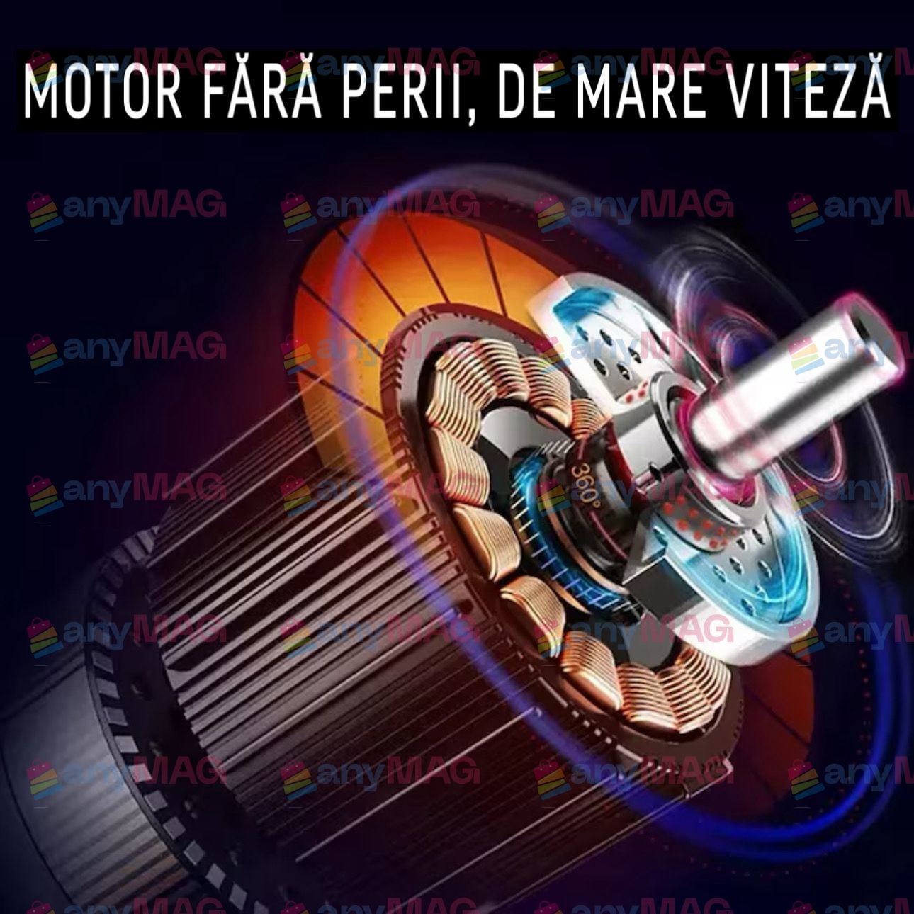 Suflanta aer profesionala portabila, indepartare apa, praf si zapada, 555 metri cubi negru, cu 2 acumulatori 48V + Acumulator Universal 48V F