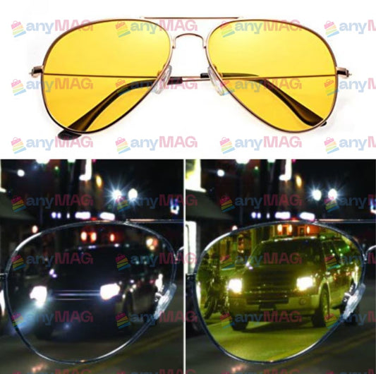 Ochelari pentru Șoferi Night View – Anti-Orbire, Night Vision & Protecție UV, Vizibilitate Sporită Noaptea, Ceață și Ploaie