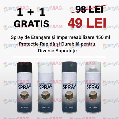 Spray de Etanșare și Impermeabilizare 450 ml – Protecție Rapidă și Durabilă pentru Diverse Suprafețe