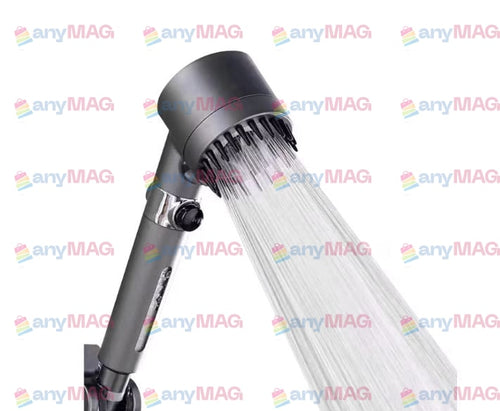 Cap de duș multifuncțional – presiune ajustabilă, perie masaj și filtru integrat, design elegant