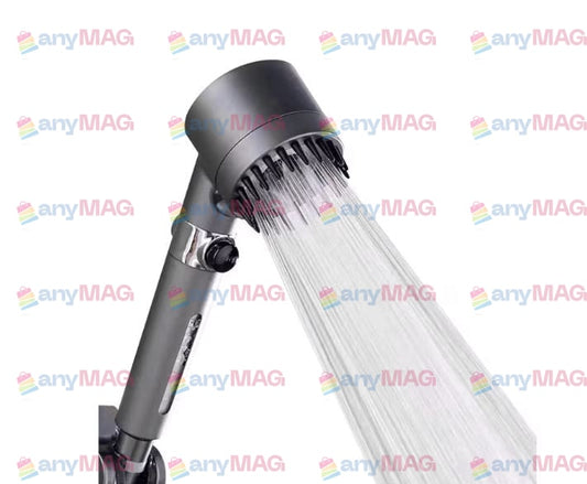 Cap de duș multifuncțional – presiune ajustabilă, perie masaj și filtru integrat, design elegant