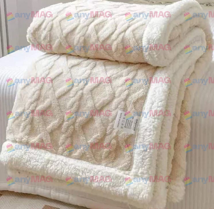 Pătură Cocolino Groasă Dublă, Super Soft, Tip Tricotaj cu Blăniță, 200 x 230 cm