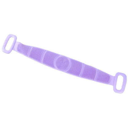 Burete de Baie, pentru Spalare Corporala si Exfoliere Piele, Banda cu Doua Fete Striate pentru Curatare Profunda 60 cm X 10 cm