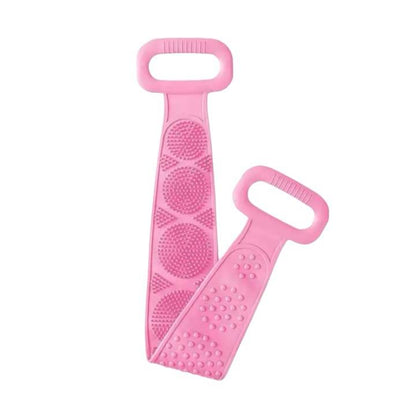 Burete Dus, pentru Spalare Corporala si Exfoliere Piele cu Doua Fete Striate 60 cm X 10 cm