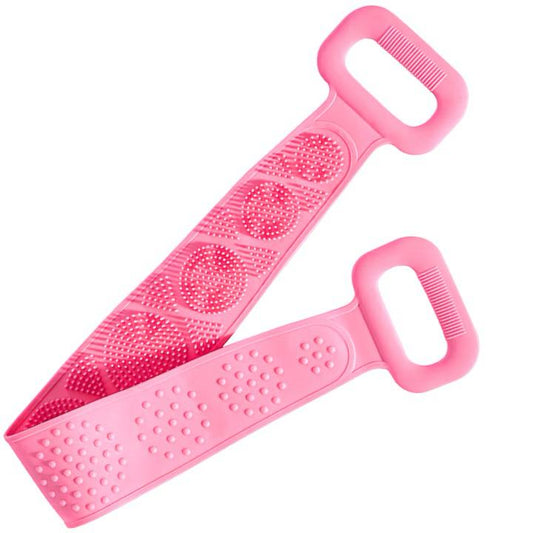 Burete Dus, pentru Spalare Corporala si Exfoliere Piele cu Doua Fete Striate 60 cm X 10 cm