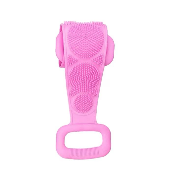 Burete Dus, pentru Spalare Corporala si Exfoliere Piele cu Doua Fete Striate 60 cm X 10 cm