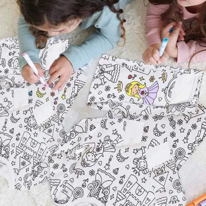 Pijamale Personalizate pentru Copii din 100% Bumbac Tip Waffle – Set Creativ cu Carioci Incluse, Confort & Design Unic