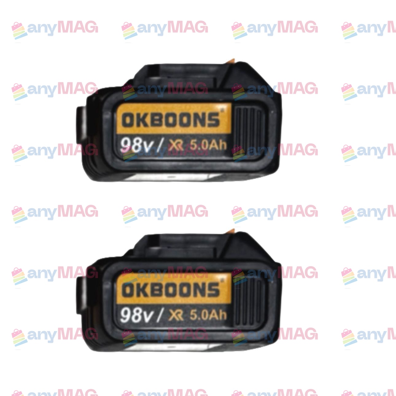 Polizor unghiular cu acumulator Li-Ion OKBOONS, 98V, 5.0Ah, 125 mm, 2 acumulatori, încărcător, mâner și apărătoare disc