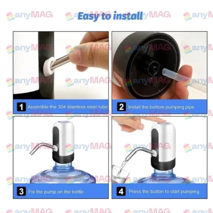 Pompă Electrică pentru Bidon de Apă cu Încărcare USB și Indicator LED – Performanță, Ușurință și Eficiență