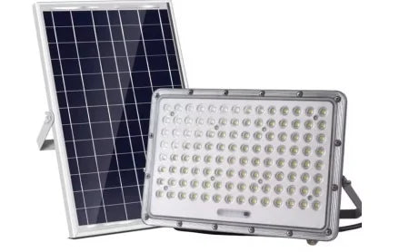 Proiector Solar LED Exterior cu Panou Separat – 5000W, Telecomandă, IP65