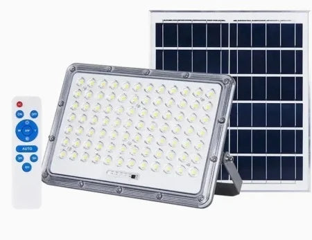 Proiector Solar LED Exterior cu Panou Separat – 5000W, Telecomandă, IP65