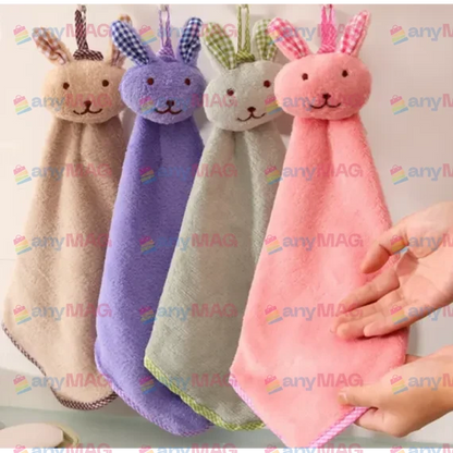 Set 3x Prosop Mic de Față cu Iepuraș - Diverse Culori, 16cm, de Calitate, Non-Toxic