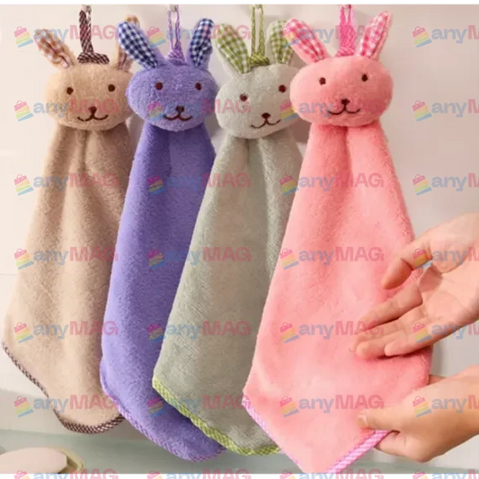 Set 3x Prosop Mic de Față cu Iepuraș - Diverse Culori, 16cm, de Calitate, Non-Toxic