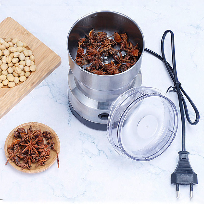 Râșniță Electrică pentru Cafea și Condimente din Inox, 150W, Lame din Oțel Inoxidabil, 50–100g, Măcinare Rapidă pentru Cafea Boabe, Nuci și Condimente
