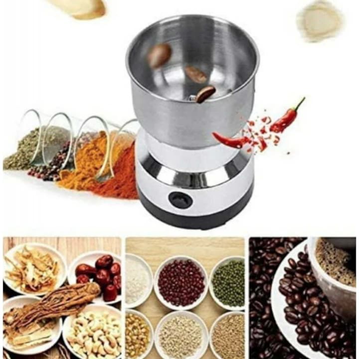 Râșniță Electrică pentru Cafea și Condimente din Inox, 150W, Lame din Oțel Inoxidabil, 50–100g, Măcinare Rapidă pentru Cafea Boabe, Nuci și Condimente