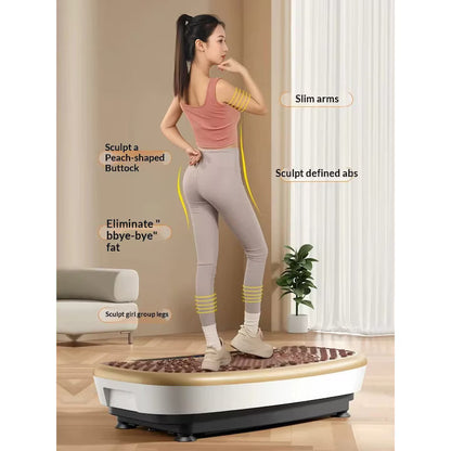 Aparat de Fitness cu Vibrații pentru Acasă – Platformă pentru Slăbire, Tonifiere și Exerciții Corporale
