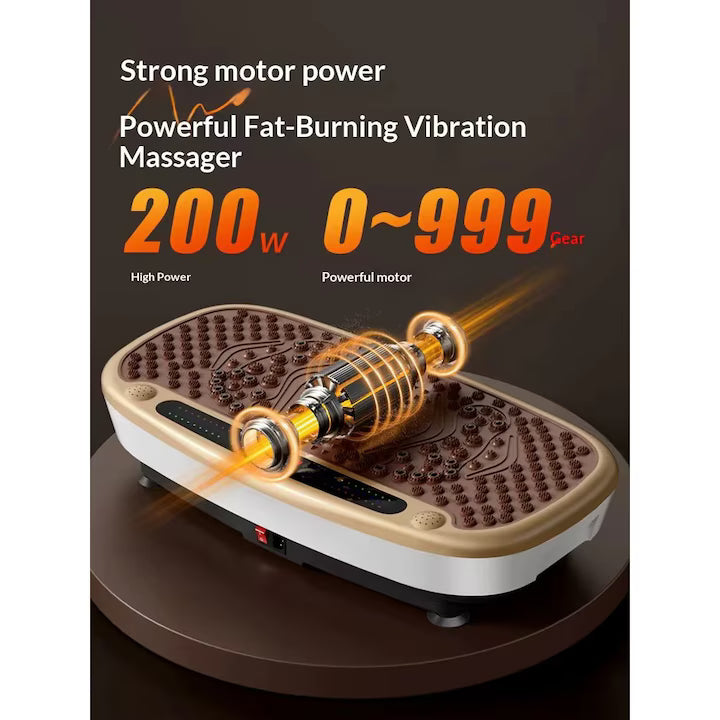 Aparat de Fitness cu Vibrații pentru Acasă – Platformă pentru Slăbire, Tonifiere și Exerciții Corporale