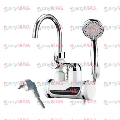 Robinet Electric Instant cu Duș Integrat – Încălzire Apă 3000W, LED Temperatură, Montare Pe Chiuvetă – Apă Calda Rapid și Confortabil