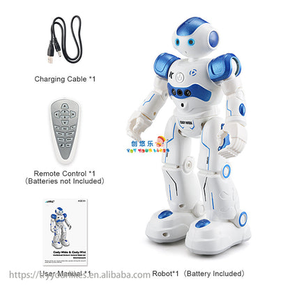 Robot Interactiv pentru Copii cu Control Gestual și Telecomandă, Dansează, Cântă, Programabil, Funcții Educaționale, Jucărie Inteligentă Reîncărcabilă