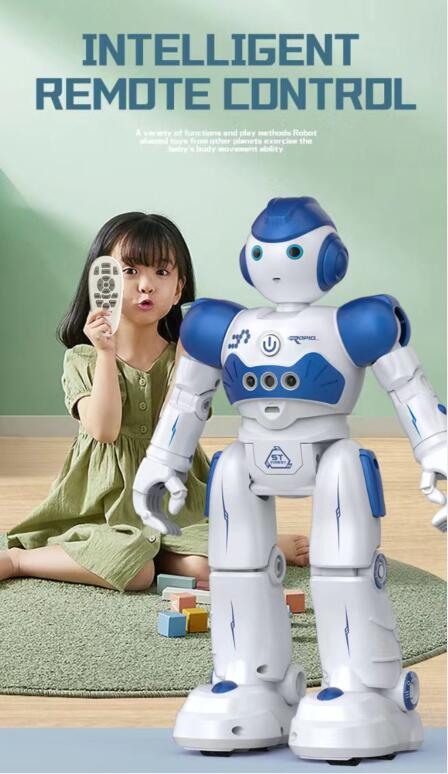 Robot Interactiv Inteligent pentru Copii cu Telecomandă și Control Gestual – Dansează, Cântă, Programabil, Funcții Educaționale