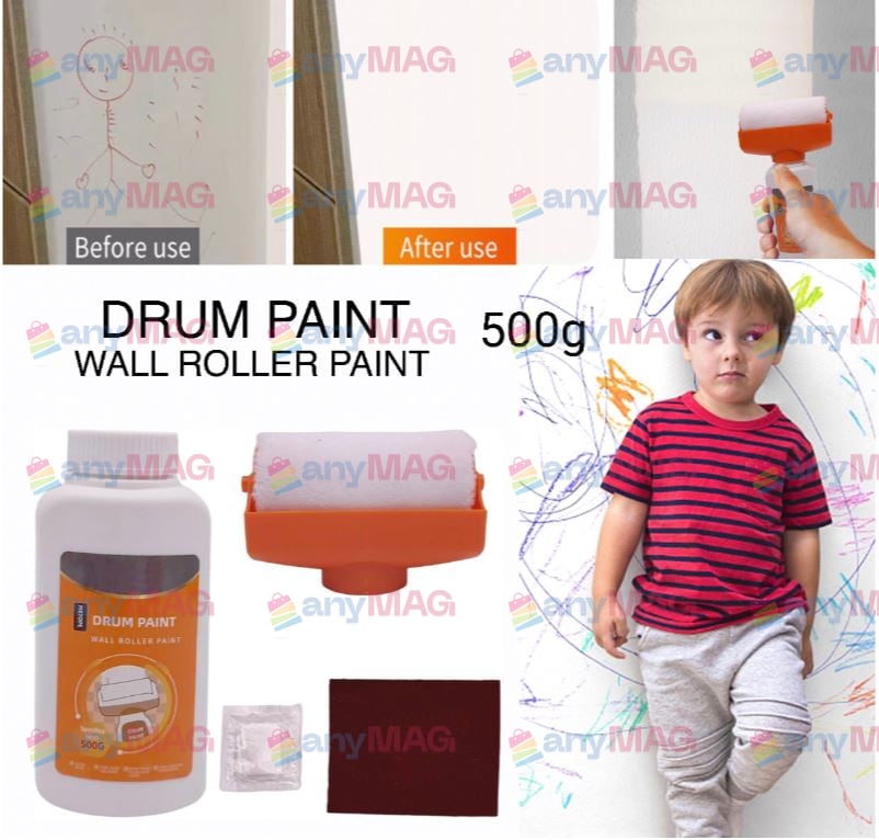 Roller pentru Repararea Pereților – Pensulă cu Rulou pentru Retușuri Rapide și Vopsire Uscare Rapidă