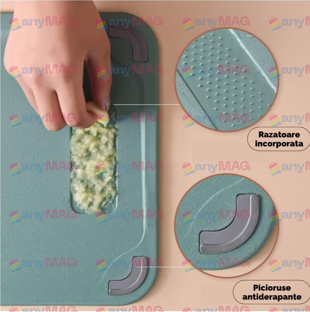 Fund de Tocat Profesional din Oțel Inoxidabil – 35 × 22 cm, Ultra-Durabil și Ușor de Curățat