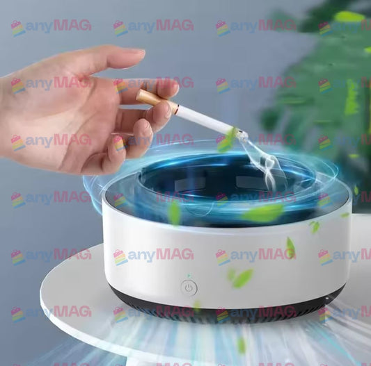 Scrumieră Electrică cu Aspirație și Filtrare Aer – Stingere Automată, Fără Miros, Compactă